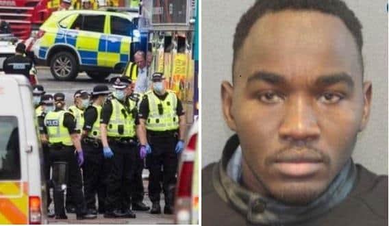 Official Home Office photograph of Badreddin Abadlla Adam, 28, from Sudan, who died after being shot by armed officers during the incident in West George Street, Glasgow