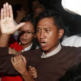 Prominent pro-democracy activist Kyaw Min Yu, a 53-year-old democracy activist better known as Ko Jimmy, was executed for violating the counterterrorism law. (AP Photo/File)