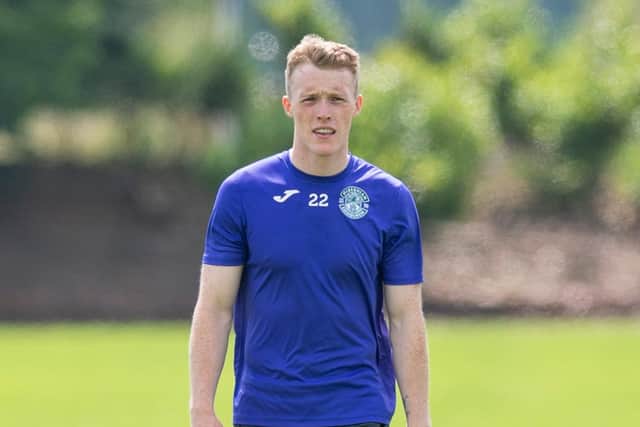 Hibs midfielder Jake Doyle-Hayes was delighted to make his competitive debut for the Easter Road club on Thursday. Photo by Mark Scates / SNS Group