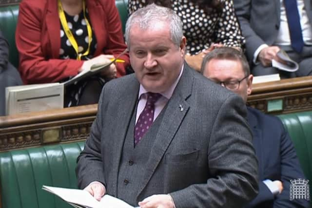 SNP Westminster leader Ian Blackford speaks during Prime Minister's Questions in the House of Commons, London. Picture date: Wednesday March 9, 2022.