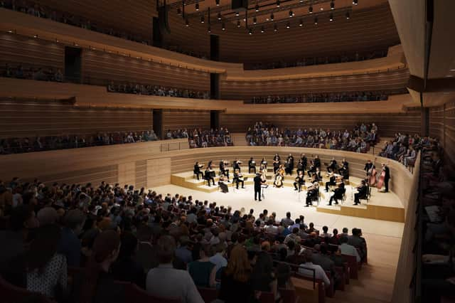 The main auditorium of the new Dunard Centre in Edinburgh's New Town.