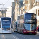 Trams and buses service Edinburgh city centre (Picture: Neil Johnstone)