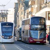 Trams and buses service Edinburgh city centre (Picture: Neil Johnstone)