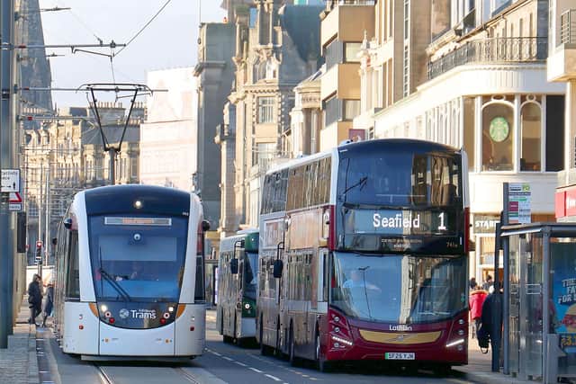 Trams and buses service Edinburgh city centre (Picture: Neil Johnstone)