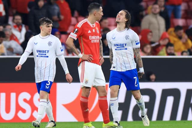 Rangers will welcome Benfica to Ibrox next week for the second leg.