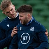 Scotland regulars Chris Harris and Ali Price (right) have been dropped for the Six Nations opener against England at Twickenham. (Photo by Brendan Moran / SNS Group)