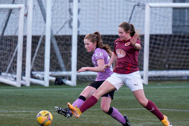 Already on the score sheet this season for her club, 17-year-old Hannah Jordan looks to be one of many up young Gers stars that could form part of a successful future.