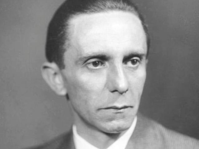 "A lie told once remains a lie but a lie told a thousand times becomes the truth." Goebbels was a German Nazi politician and the district leader of Berlin. His quote is an eerie reminder of the danger of ideology and propaganda. He said it in 1941, two years after World War 2 began.