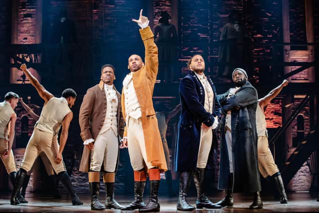 DeAngelo Jones, Shaq Taylor, Billy Nevers and KM Drew Boateng are currently starring in Hamilton at the Festival Theatre in Edinburgh.