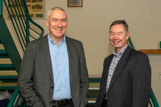 Neil Risk and Willie Shannon of legal firm Anderson Strathern. Picture: Dave Donaldson