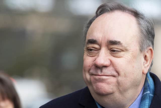 Former First Minister Alex Salmond outside the High Court in Edinburgh. March 13 2020