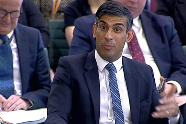 Prime Minister Rishi Sunak appearing before the Liaison Committee at the House of Commons.