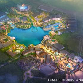 Artist rendering issued by Universal Destinations & Experiences of the first Universal theme park in Europe. Picture: Universal Destinations & Experiences