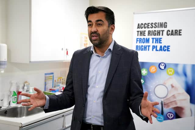 Health secretary Humza Yousaf. Picture: Andrew Milligan/PA