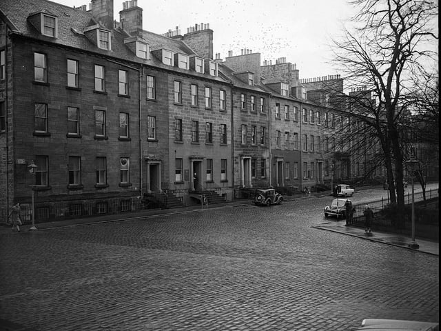 Built a decade before the American War of Independence, the south side of George Square was demolished in the early 1960s to make way for a new library for Edinburgh University.