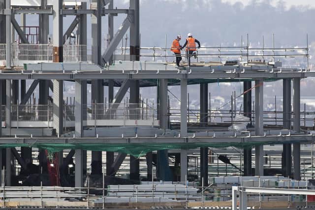 Output from the construction sector was one of the few bright spots in the latest GDP data as the crucial services sector suffered a slump. Picture: Jane Barlow/PA Wire