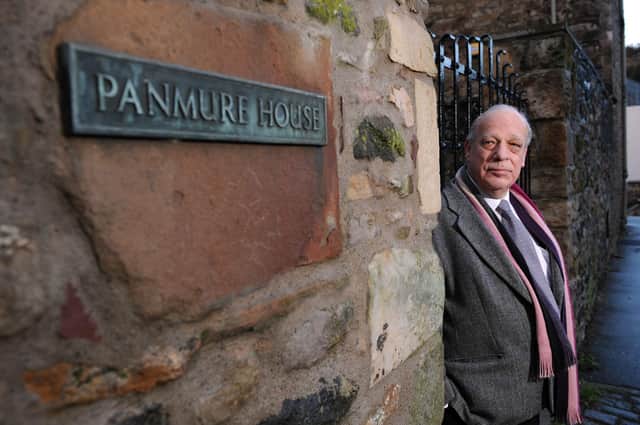 The Scotsman's Bill Jamieson alongside Panmure House, Lochend Close, off the Royal Mile in Edinburgh. Picture: Jane Barlow
