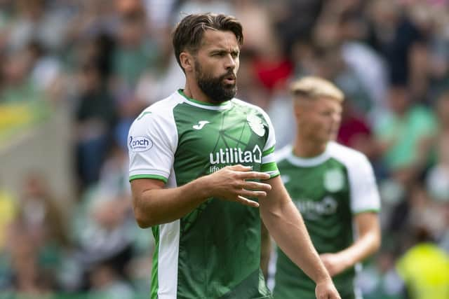 Hibs defender Darren McGregor will retire from playing at the end of the season. (Photo by Mark Scates / SNS Group)