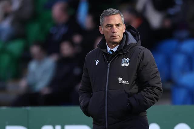Glasgow Warriors head coach Franco Smith watches on as his team recorded another victory, this time against the Lions.