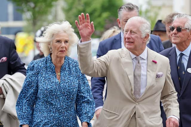 King Charles III and Queen Camilla during a visit last week