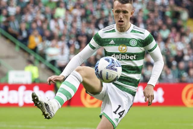 David Turnbull was back in training with Celtic on Thursday after pulling out of the Scotland squad with an ankle issue. (Photo by Craig Williamson / SNS Group)