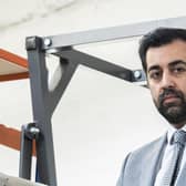 First Minister Humza Yousaf and Energy Secretary Neil Gray, right, alongside CEO Simon Forrest during a visit to tidal energy company Nova Innovation in Edinburgh