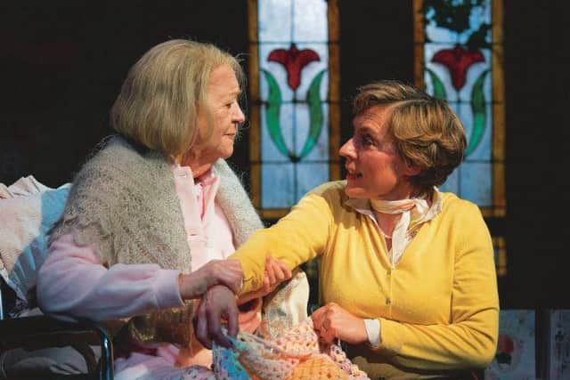 On stage in Curtains in 2018