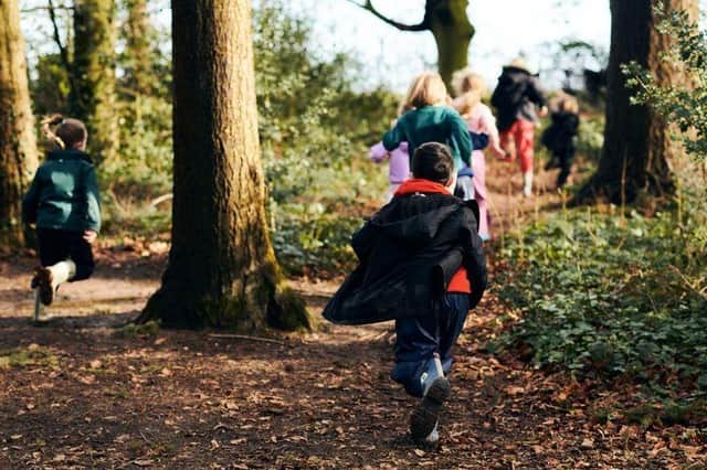 Children enjoy outdoor learning.