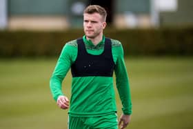 Hibs' Chris Cadden has been sidelined for the rest of the season with a back injury. Photo by Ross Parker / SNS Group