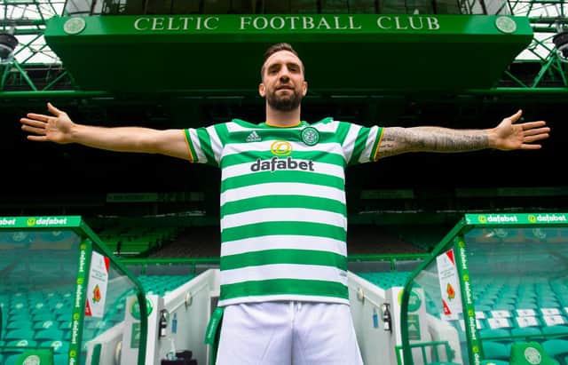 GLASGOW, SCOTLAND - SEPTEMBER 08: New Celtic signing Shane Duffy is unveiled at Celtic Park, on September 08, 2020, in Glasgow, Scotland (Photo by Alan Harvey / SNS Group)