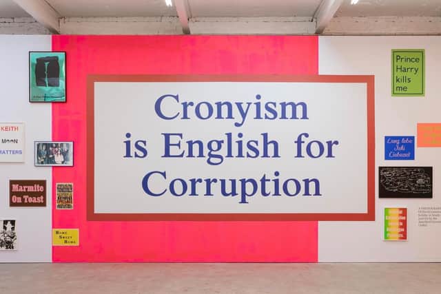 Cronyism is English for Corruption by Jeremy Deller at the Modern Institute, Glasgow