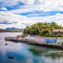 An aerial view of Portree, on the Isle of Skye, where the woman suffered an allergic reaction at a pub. Picture: Getty Images