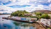 An aerial view of Portree, on the Isle of Skye, where the woman suffered an allergic reaction at a pub. Picture: Getty Images