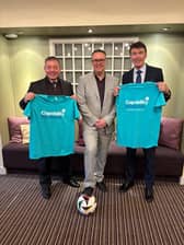 L-R Billy Davies, Sean Donachie, Deputy Director of Adult Services and Gordon Smith