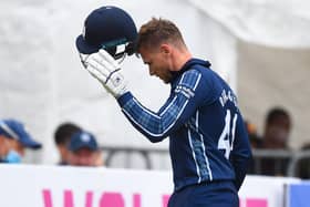 Scotland skipper Richie Berrington says his players back the findings of the report into institutional racism within Cricket Scotland. (Photo by Ross MacDonald / SNS Group)