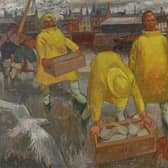 Morris Grassie's 1957 painting The Sou'Westers, Arbroath is part of the new exhibition. Picture: Antonia Reeve