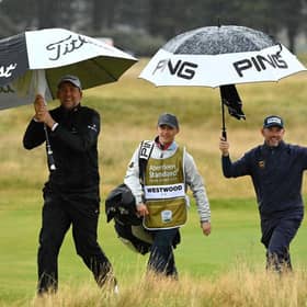 Ian Poulter and Lee Westwood may have been smiling in the 2020 Aberdeen Standard Investments Scottish Open at The Renaissance Club but it seems they have lost an arbitration case against the DP World Tour. Picture Ross Kinnaird/Getty Images.