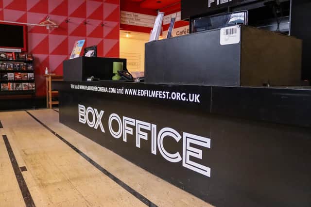 The box office at the Edinburgh Filmhouse, which closed suddenly in October 2022.