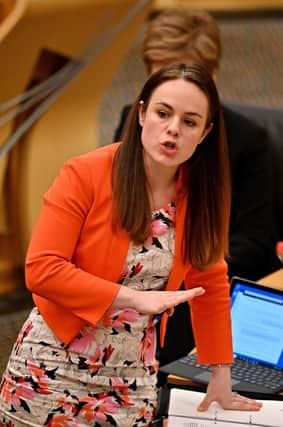 Finance Secretary Kate Forbes delivers the Scottish Budget to the Scottish Parliament