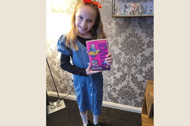 Roald Dahl characters are always popular on World Book Day and Evie, age 8, continued the trend as Matilda.