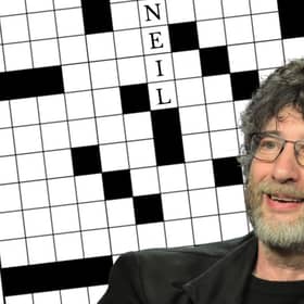 The clue for 31 Down in the US newspaper read simply: “Author Gaiman”.