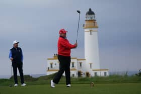 Former US president Donald Trump has talked of selling Turnberry in the past. Picture: Andrew Milligan/PA Wire