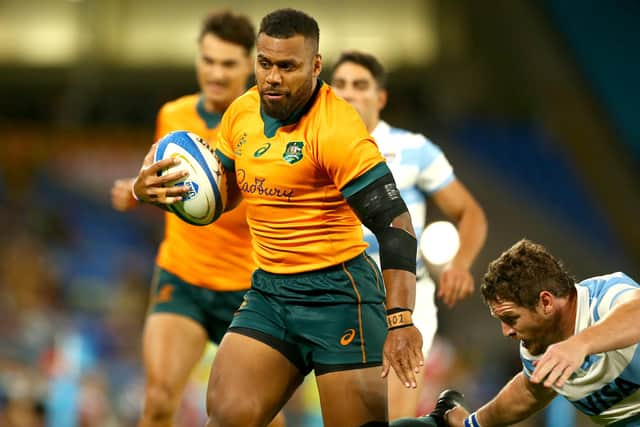 Australia's Samu Kerevi is on the four-strong short-list for men’s world player of the year. (Photo by Jono Searle/Getty Images)