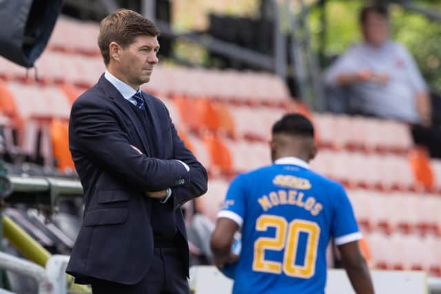 Rangers manager Steven Gerrard has admitted that Alfredo Morelos is 'not at his best' (Photo by Craig Williamson / SNS Group)