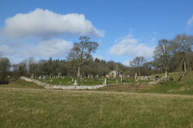 The Old Kilmadock Cemetery near Doune where the stone was discovered last year. PIC: ROOK.