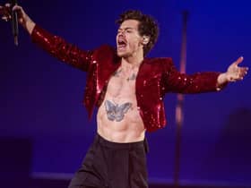 Harry Styles performs on stage during The BRIT Awards 2023 at The O2 Arena on February 11, 2023 in London, England. (Photo by Gareth Cattermole/Gareth Cattermole/Getty Images)
