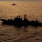 The Ukrainian navy claims it has struck a Russian boat carrying air defence systems to a strategic island in the Black Sea.