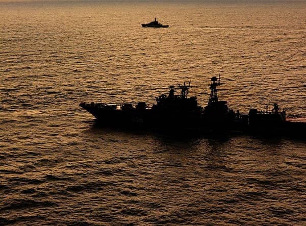 The Ukrainian navy claims it has struck a Russian boat carrying air defence systems to a strategic island in the Black Sea.