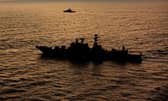 The Ukrainian navy claims it has struck a Russian boat carrying air defence systems to a strategic island in the Black Sea.