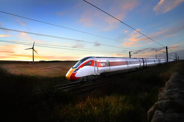 LNER Azuma on the East Coast Mainline